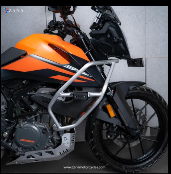 Crash Guard With Slider Kustom Silver for KTM Adventure 250/390 - ZANA, ZI-8122