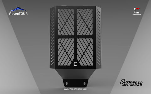 Criss-Cross Premium Aluminium Radiator Guard - Super Meteor 650 - Riders Junction