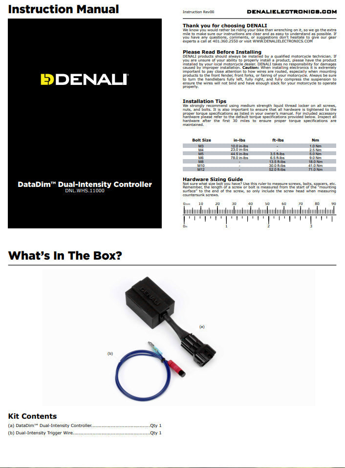DENALI 2.0 DataDim Dual-Intensity Controller - DNL.WHS.11000