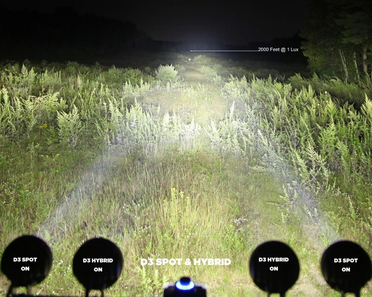 DENALI D3 Auxiliary LED Lights - Driving (Spot) - Lights Only - Set of 2 - DNL.D3.050.2