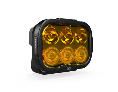 DENALI DL6 Auxiliary LED Lights - Amber - Lights Only - DNL.DL6.050.A