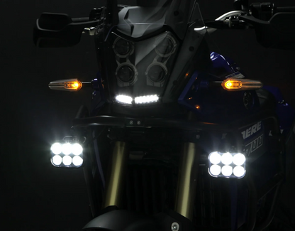 DENALI DL6 Auxiliary LED Lights - Amber - Lights Only - DNL.DL6.050.A