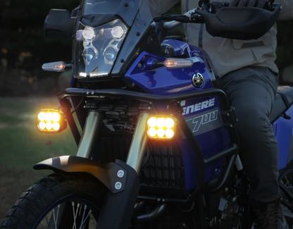 DENALI DL6 Auxiliary LED Lights - Amber - Lights Only - DNL.DL6.050.A