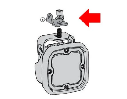 DENALI OEM Crashbar Light Mounting Adapter for Select BMW Motorcycles - LAH.07.10900