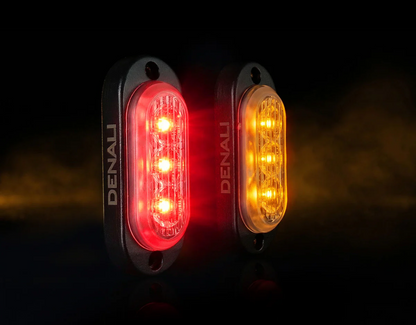 DENALI T3-S Switchback LED Pods - Rear - Indicator/Brake - DNL.T3S.10300