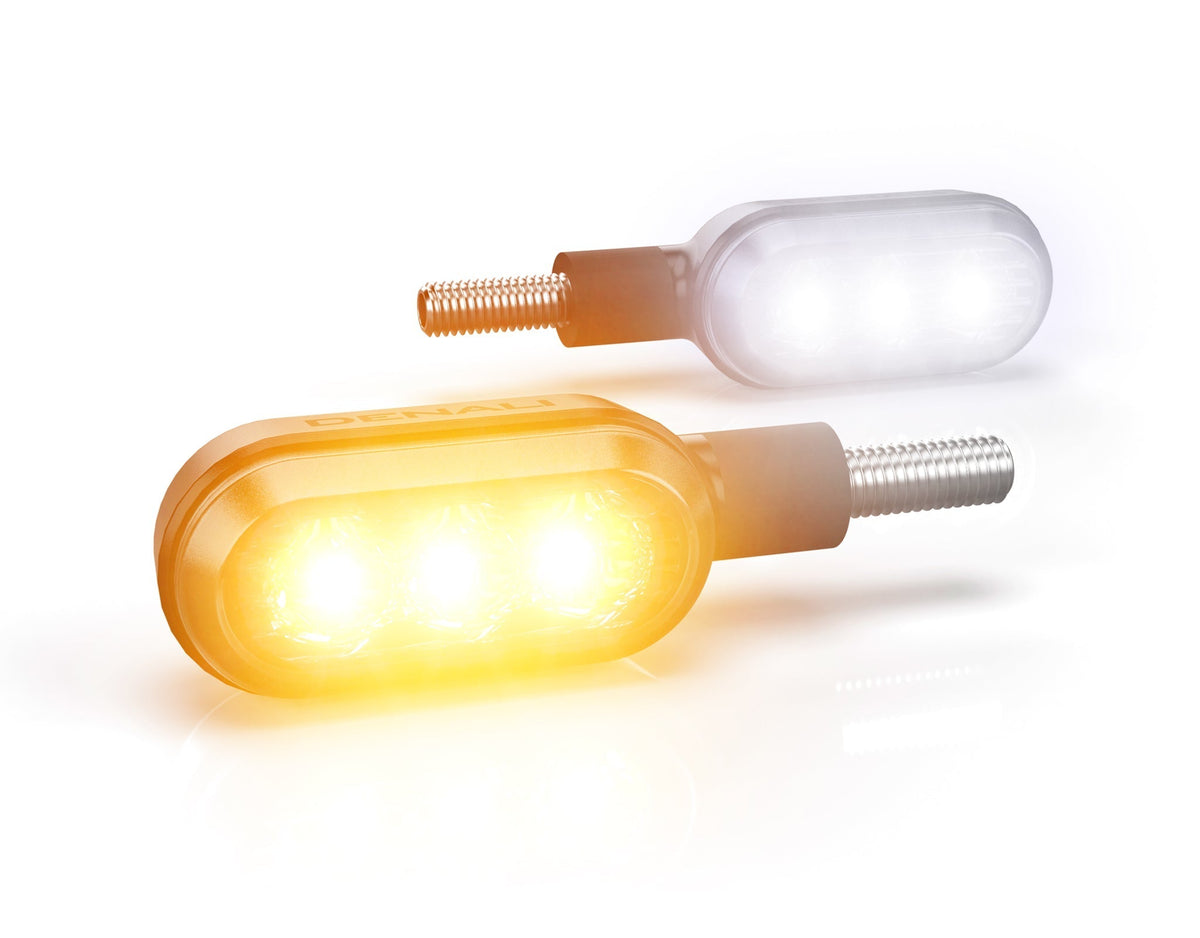 DENALI T3 Switchback LED Pods - Front - Indicator/DRL - M8 Mount - DNL.T3.10000