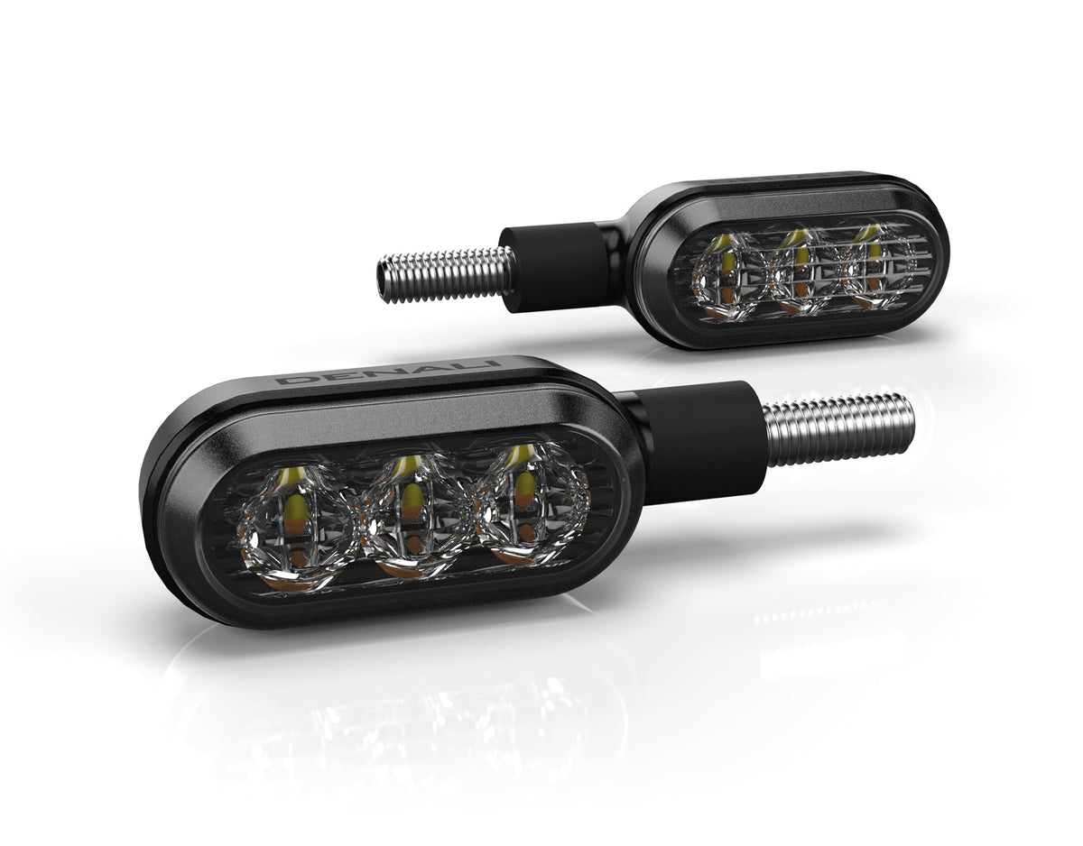 DENALI T3 Switchback LED Pods - Rear - Indicator/Brake - M8 Mount - DNL.T3.10100