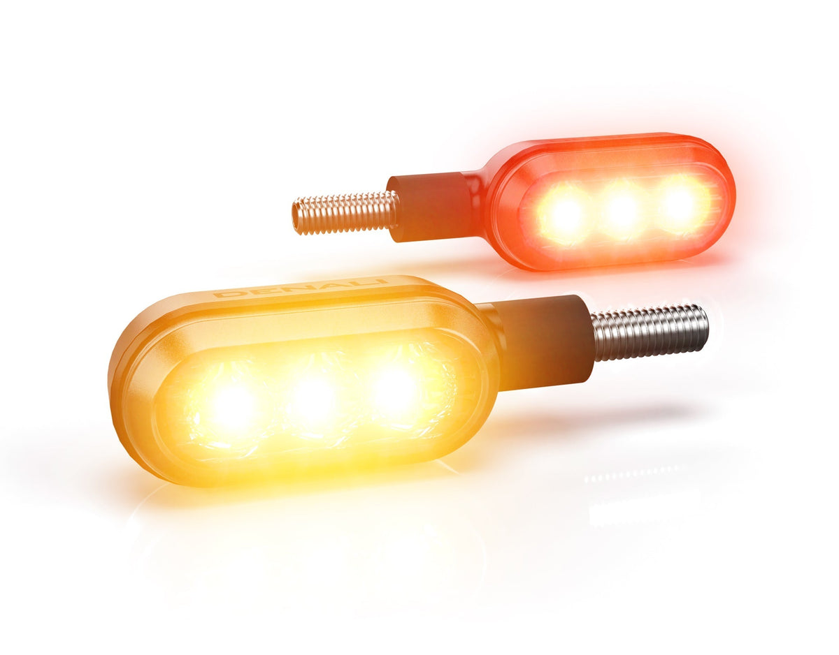 DENALI T3 Switchback LED Pods - Rear - Indicator/Brake - M8 Mount - DNL.T3.10100