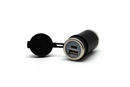 DIN (HELLA) to 36W PD USB-C+QC 3.0 (Straight) - Cliff Top