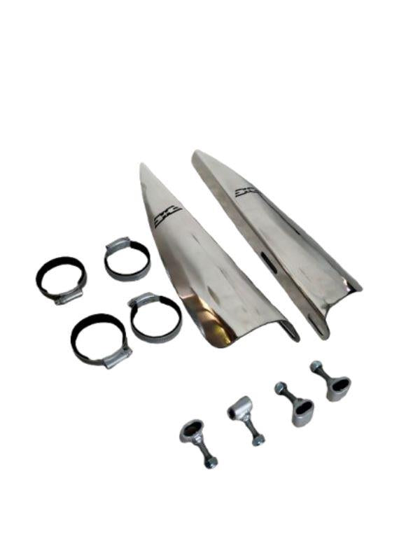 DMotoTech Chrome Wind Deflector for Super Meteor 650