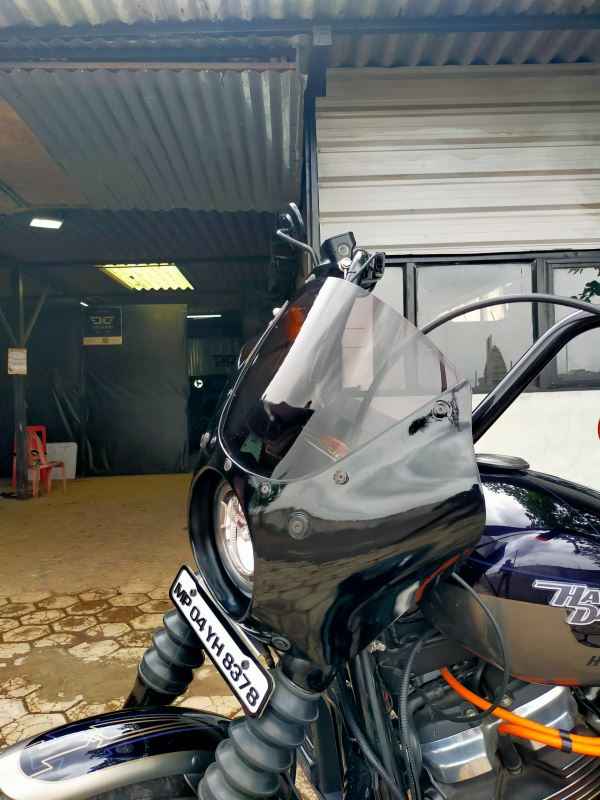 DMotoTech Road Warrior Fairing for Super Meteor 650 & Harley-Davidson (With Mounting Brackets)