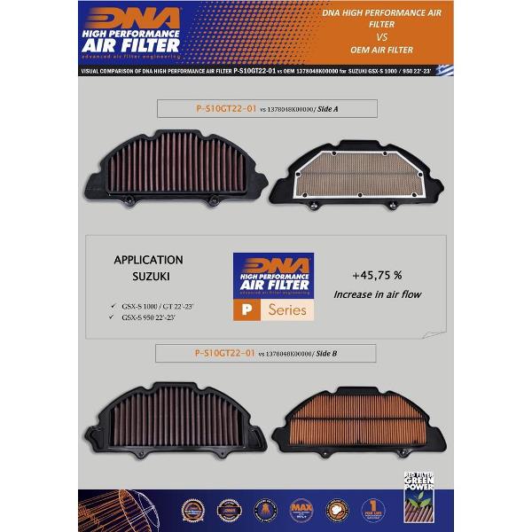 DNA Air filter For Suzuki-P-S10GT22-01