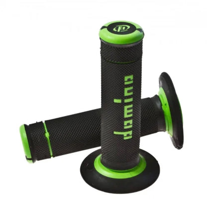 Domino Handlebar X-Treme Grips A190 - Black/Green (A19041C4440A7-0)