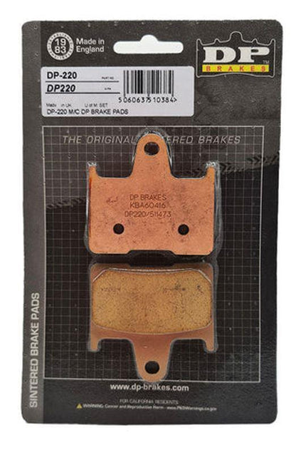 DP Sintered Brake Pads for Kawasaki ZX 14R (2006-2017) Front-DP 964 (Set of 2)