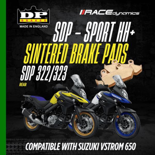 DP Sintered Brake Pads for Kawasaki ER-6n (2012-2016) - Sport SDP HH+ Front - SDP 322 + SDP 323