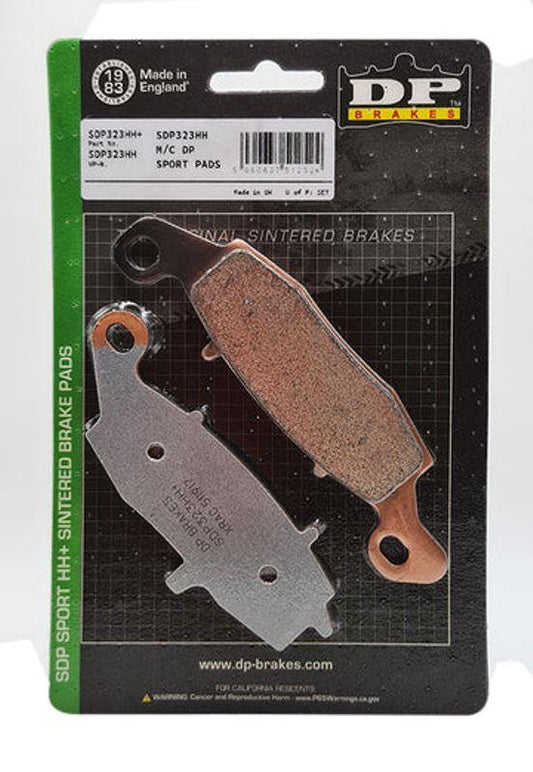 DP Sintered Brake Pads for Kawasaki ER-6n (2012-2016) - Sport SDP HH+ Front - SDP 322 + SDP 323