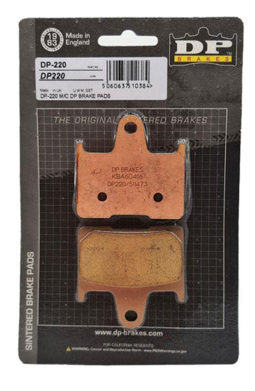 DP Sintered Brake Pads for Kawasaki ZX 14R (2006-2017) Rear-DP 220