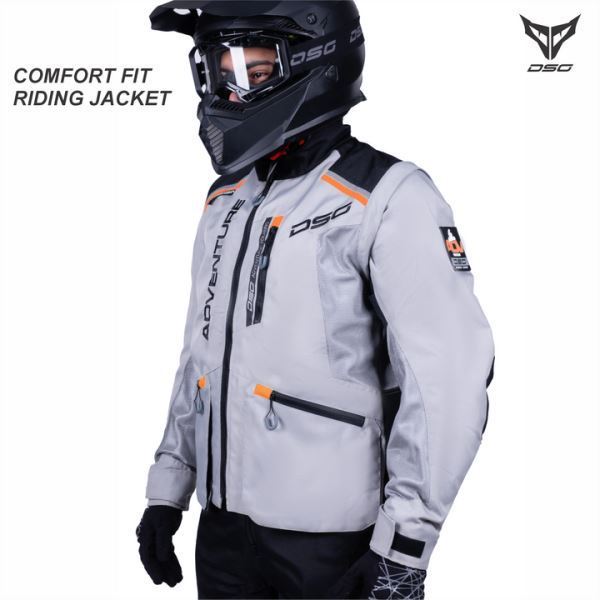 DSG Adv Riding Jacket-Black Grey Orange