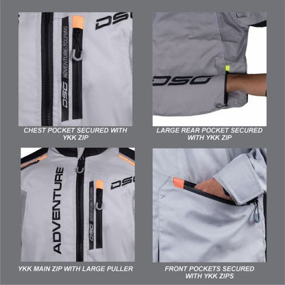 DSG Adv Riding Jacket-Black Grey Orange