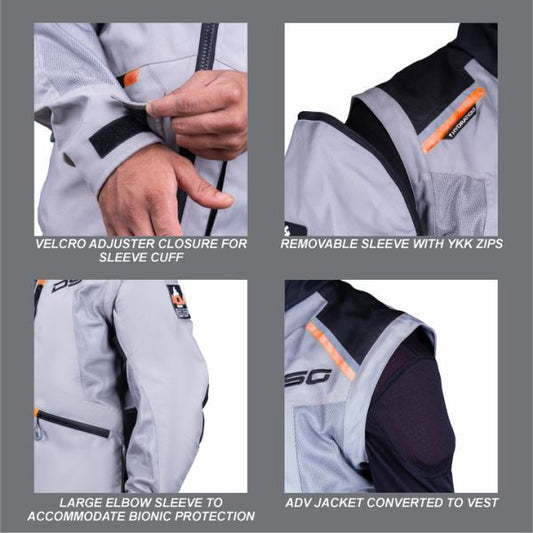 DSG Adv Riding Jacket-Black Grey Orange