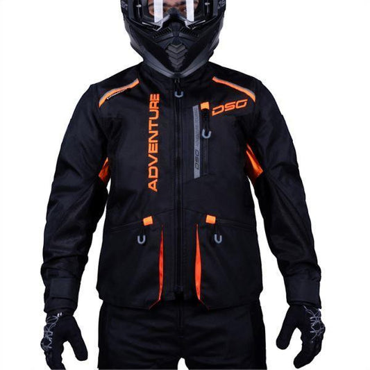 DSG Adv Riding Jacket-Black/Orange