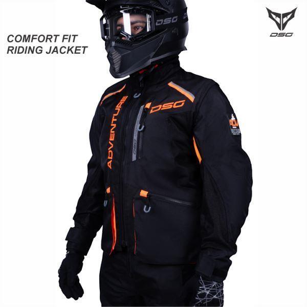 DSG Adv Riding Jacket-Black/Orange