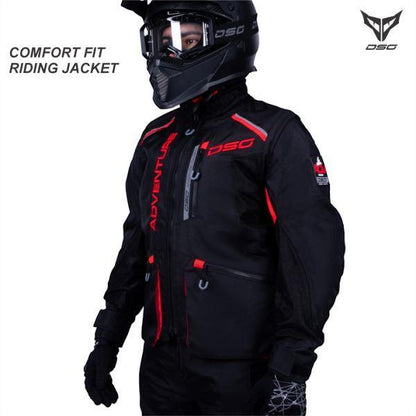 DSG Adv Riding Jacket-Black/Red