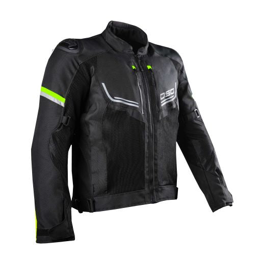 DSG Aire Riding Jacket Black Yellow Fluo - Riders Junction