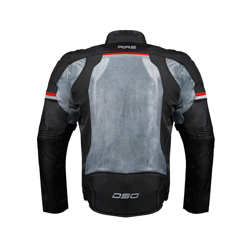 DSG Aire Riding Jacket Black Grey Red - Riders Junction