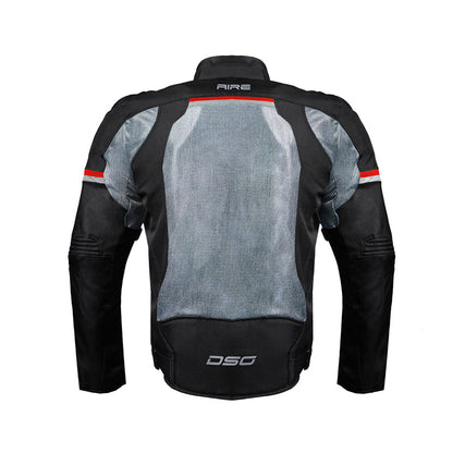 DSG Aire Riding Jacket Black Grey Red - Riders Junction