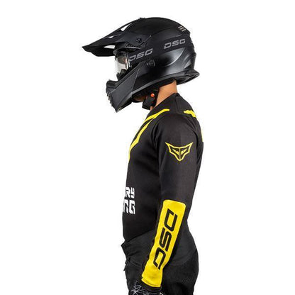 DSG Alpha Racing Jersey Black Yellow