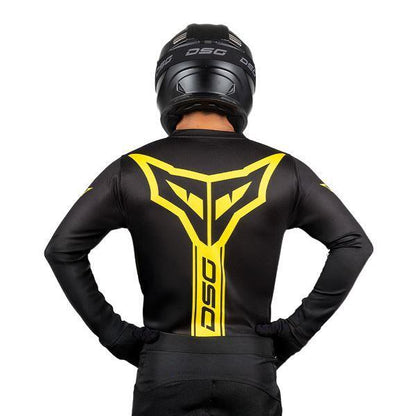 DSG Alpha Racing Jersey Black Yellow