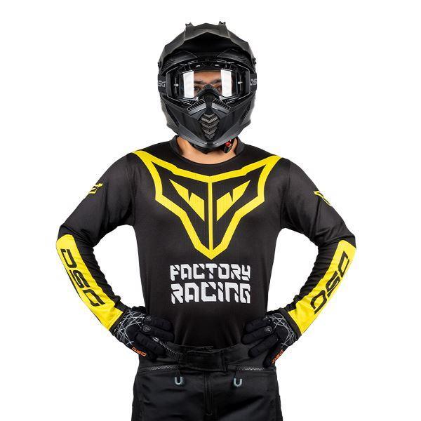 DSG Alpha Racing Jersey Black Yellow