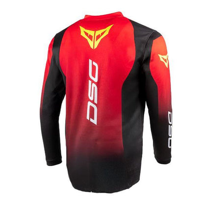 DSG Factory Racing Jersey Black Red Green Fluo