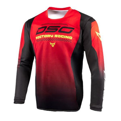 DSG Factory Racing Jersey Black Red Green Fluo