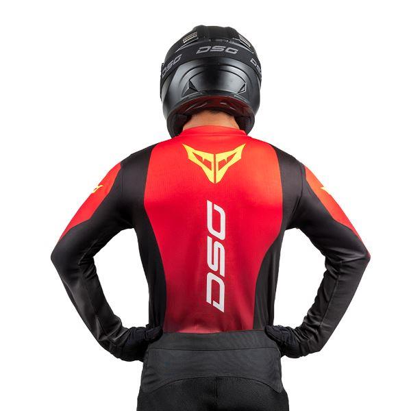 DSG Factory Racing Jersey Black Red Green Fluo