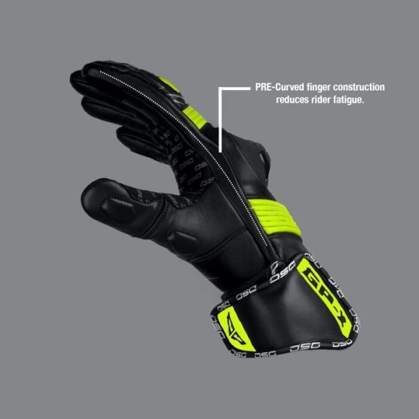 DSG GPX Riding Glove-Yellow Fluo