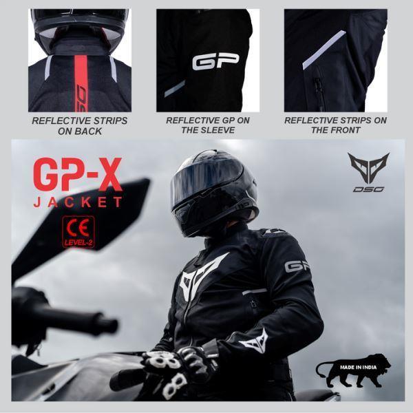 DSG GPX Riding Jacket-Black/Red