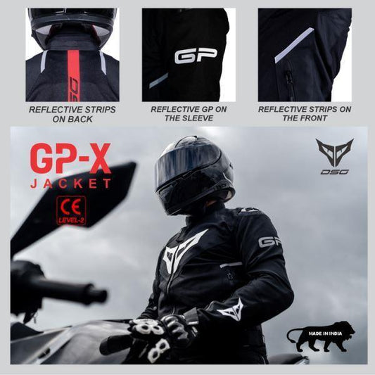 DSG GPX Riding Jacket-Black/Red