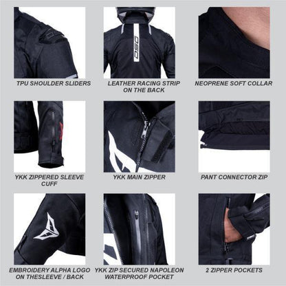 DSG GPX Riding Jacket-Black/White