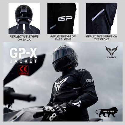 DSG GPX Riding Jacket-Black/White