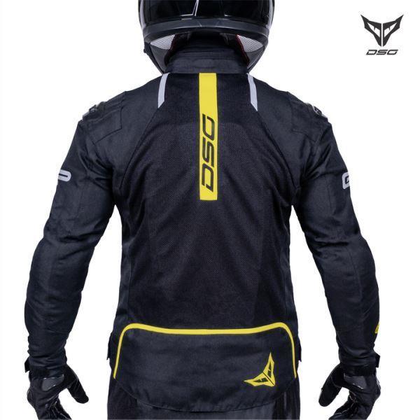 DSG GPX Riding Jacket-Black/Yellow Fluo