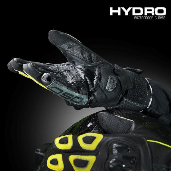 DSG Hydro V2 Riding Glove Black Yellow Fluo