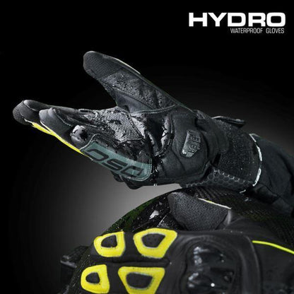 DSG Hydro V2 Riding Glove Black Yellow Fluo