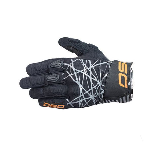 DSG Phoenix Air Riding Glove-Black Grey Orange