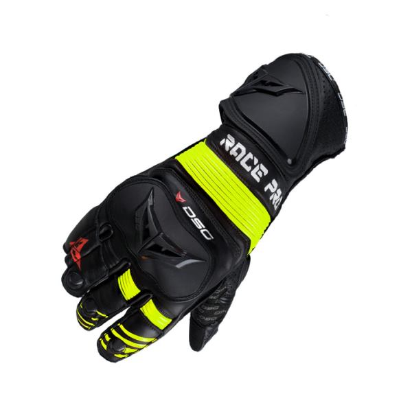 DSG Race Pro Sport Gloves-Yellow Fluo