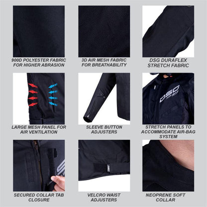 DSG Race Pro V2 Riding Jacket - Black