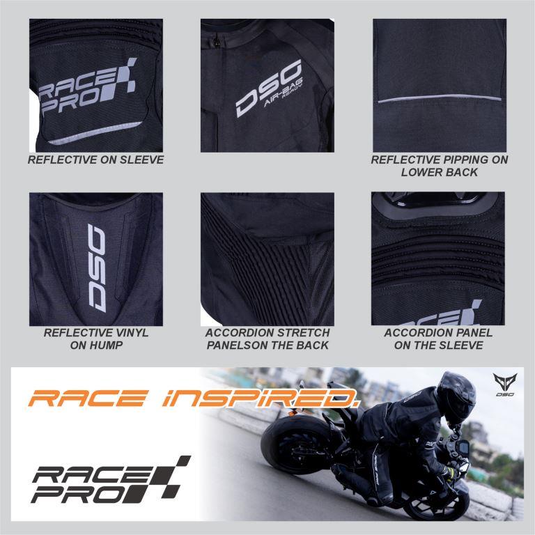 DSG Race Pro V2 Riding Jacket - Black