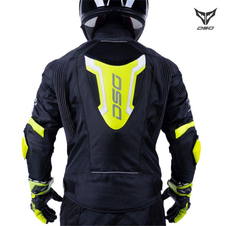 DSG Race Pro V2 Riding Jacket Yellow Fluo