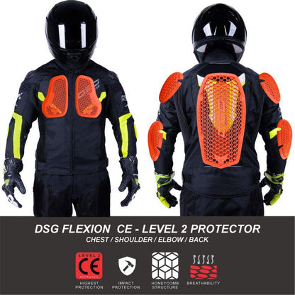 DSG Race Pro V2 Riding Jacket Yellow Fluo - Riders Junction